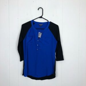 NWT Express 3/4 Sleeve Shirt Sz XS